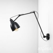 Dron konkiet ścienny 1x60W czarny